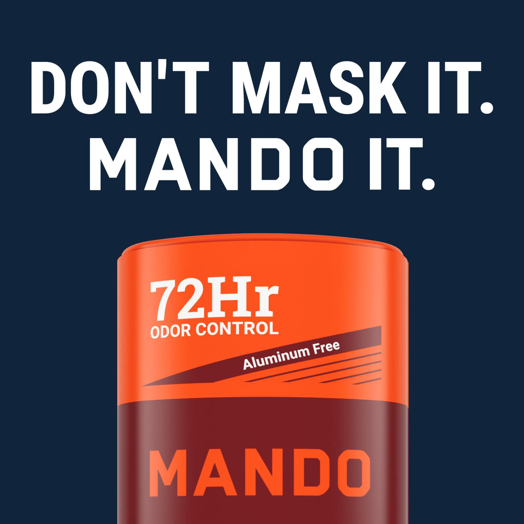 Mando Whole Body Starter Kit – Aluminum-Free Odor Control, Bourbon Leather