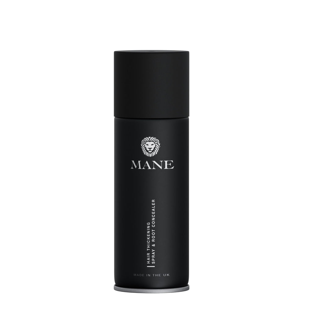 MANE Hair Thickening Fiber Spray - 100ml, Dark Brown | Instant Thickness & Easy Wash-Out