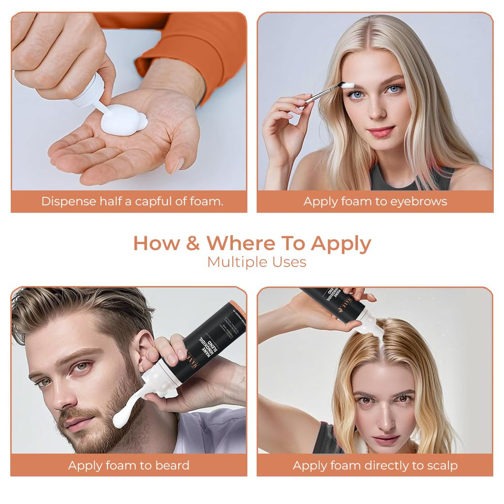 The Mane Minoxidil Blend Foam 5% — Hair Growth & Regrowth Solution | The Mane Solution