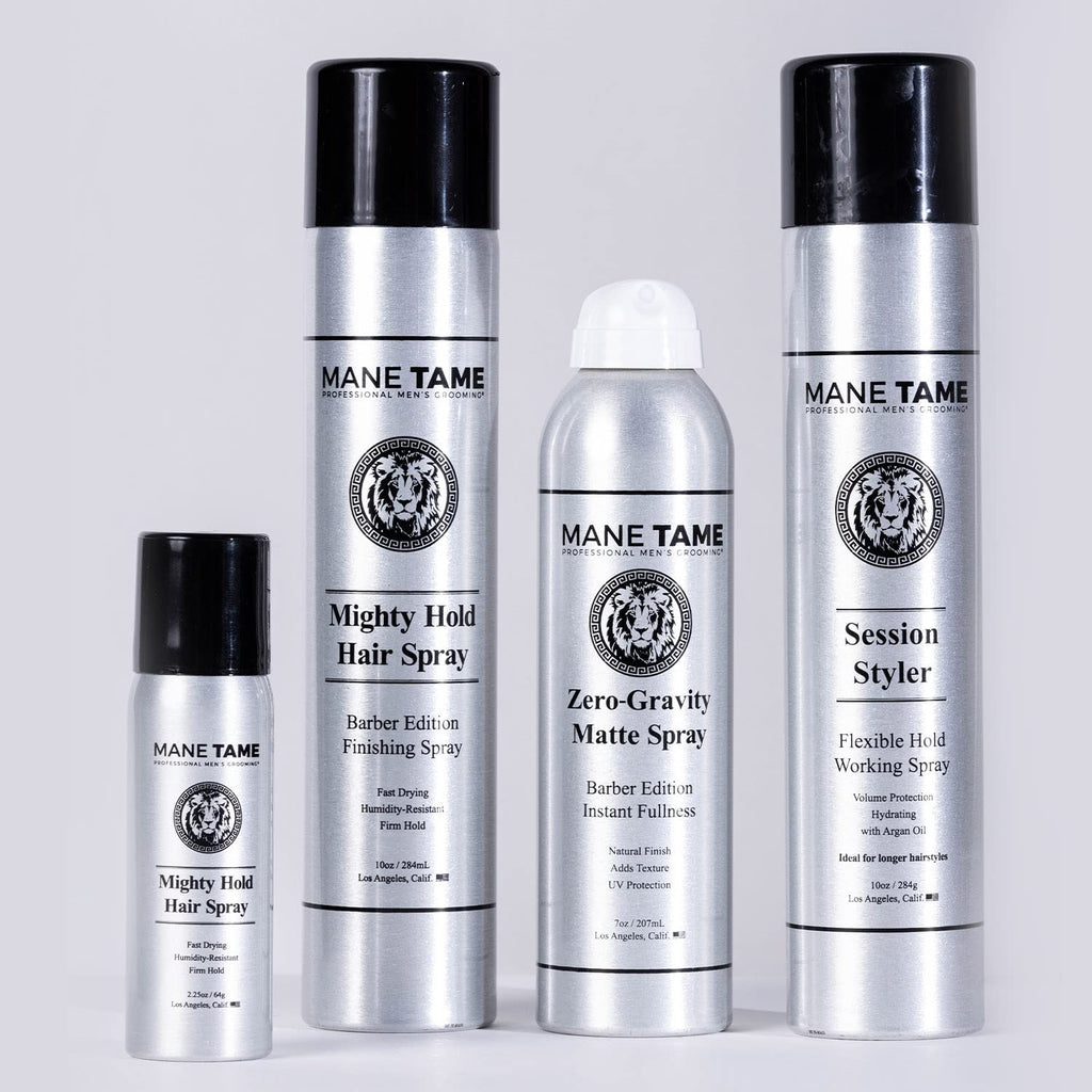 MANE TAME Session Styler Hair Spray for Men 10oz | Flexible Hold, Volume Protection, Working Spray