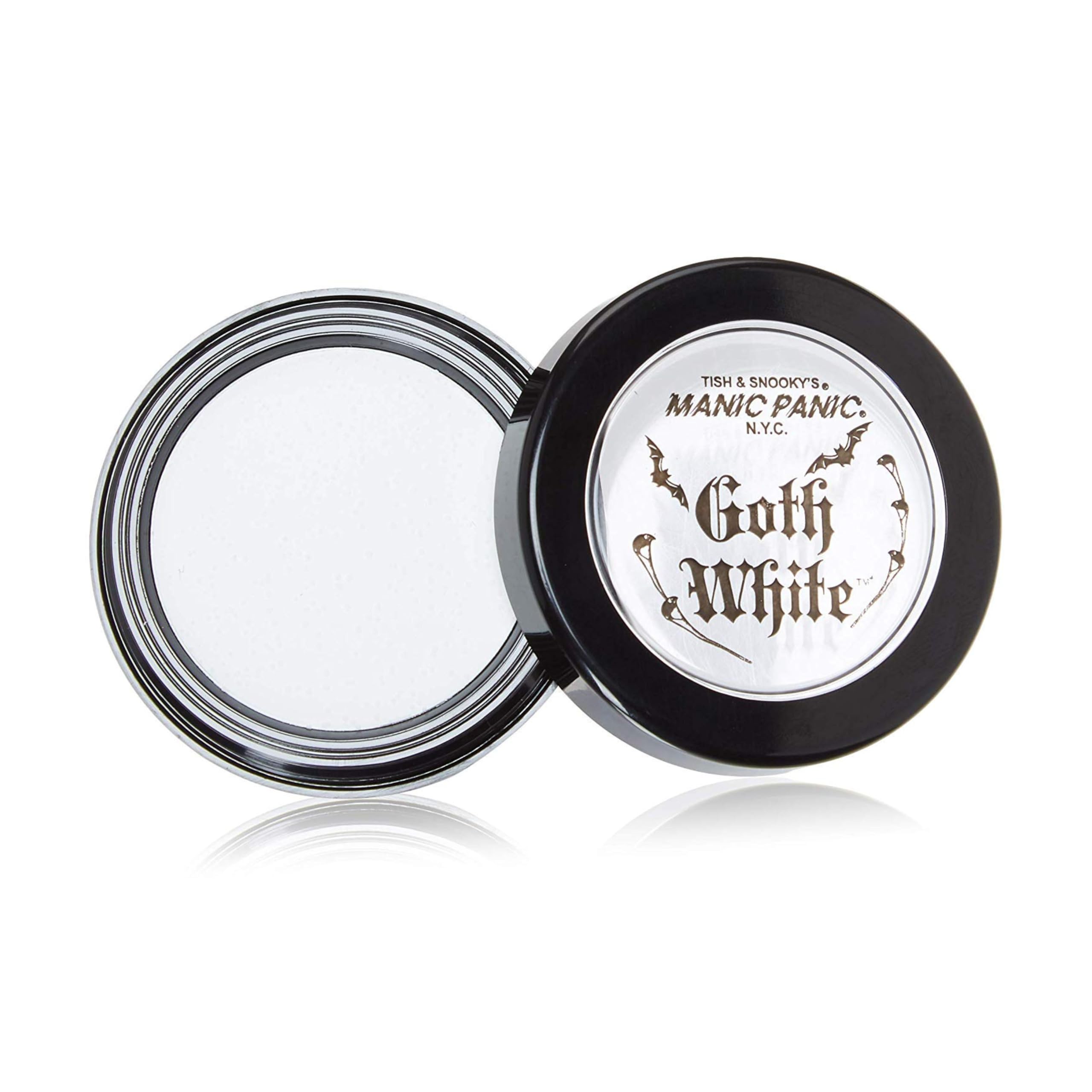 MANIC PANIC Goth White Cream to Powder Foundation – Full Coverage Matte, Vegan & Cruelty-Free