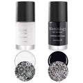 Maniology Black & White Duo Stamping Polish Set – 13ml, 5-Free, Bold Nail Art