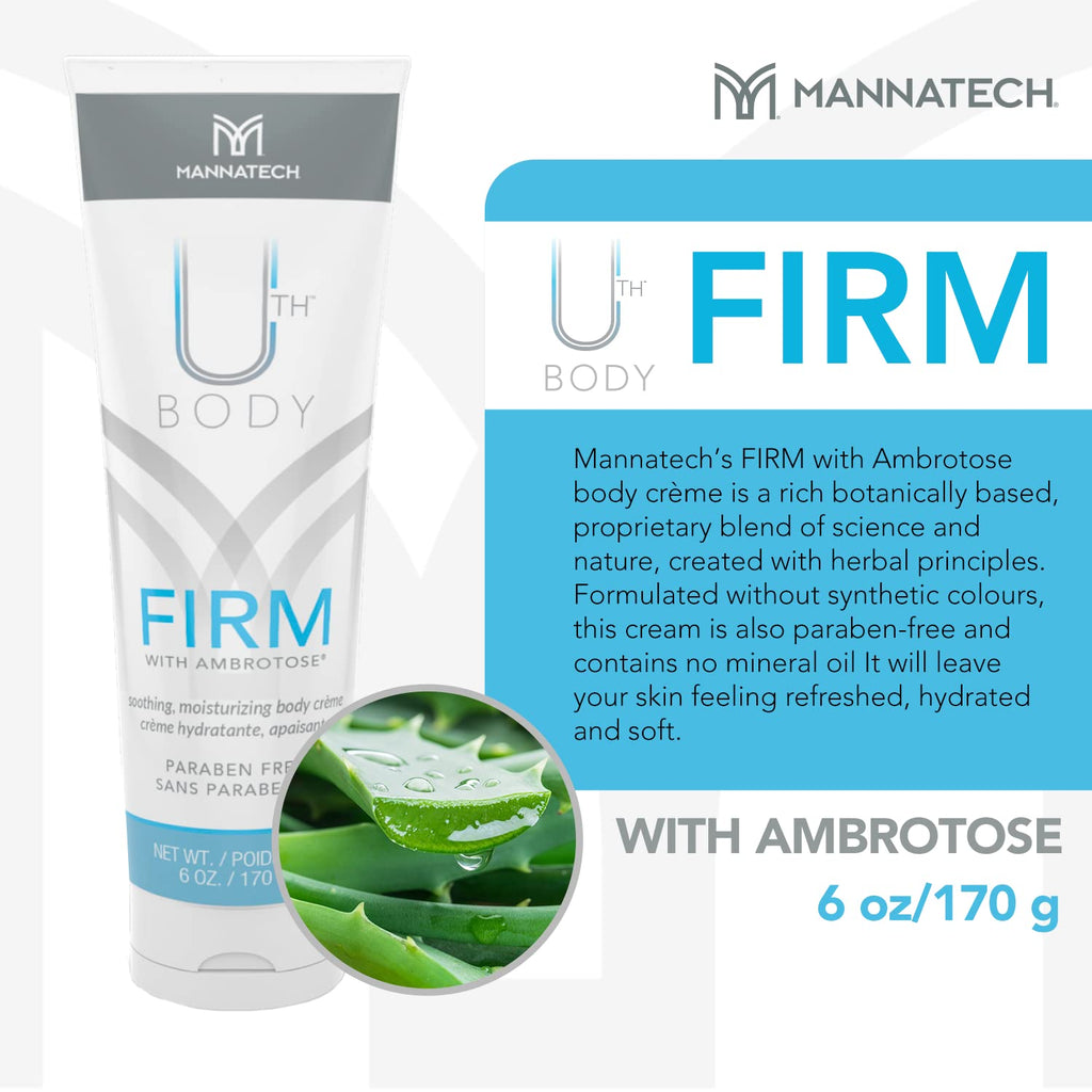Mannatech Firm with Ambrotose Moisturizing Body Cream – 6oz, Paraben-Free for All Skin Types