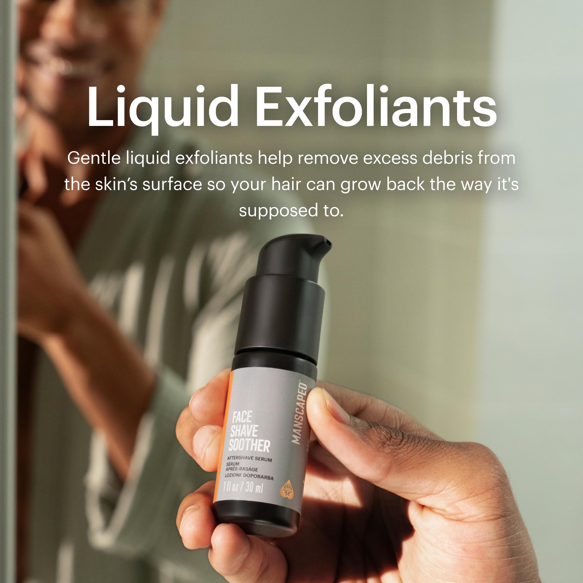 MANSCAPED Face Shave Soother – Cooling Post-Shave Serum with Red Algae