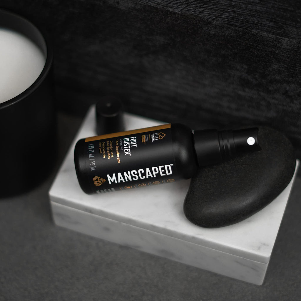 MANSCAPED The Foot Duster – Cooling Foot Deodorant Spray with Tea Tree & Peppermint