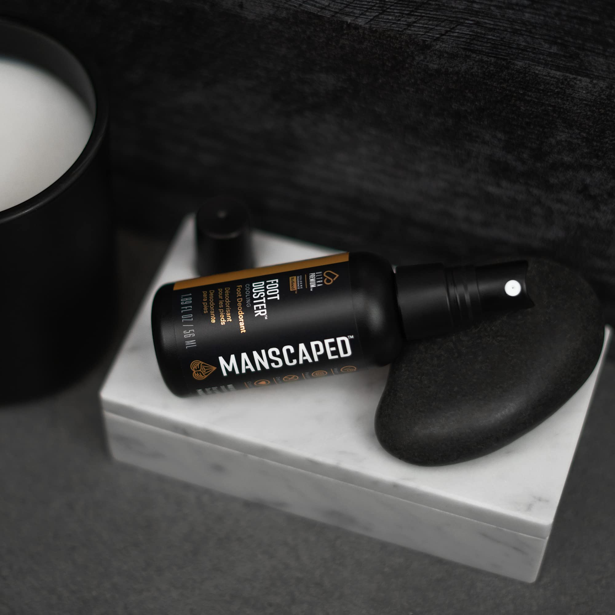 MANSCAPED The Foot Duster – Cooling Foot Deodorant Spray with Tea Tree & Peppermint