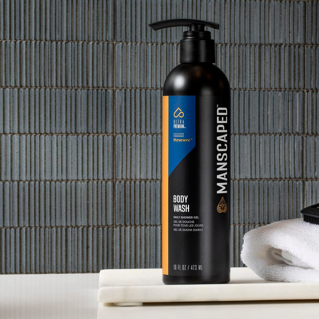 MANSCAPED® Men’s UltraPremium Persevere® Body Wash – Aloe Vera & Sea Salt, 16 oz, 2 Pack