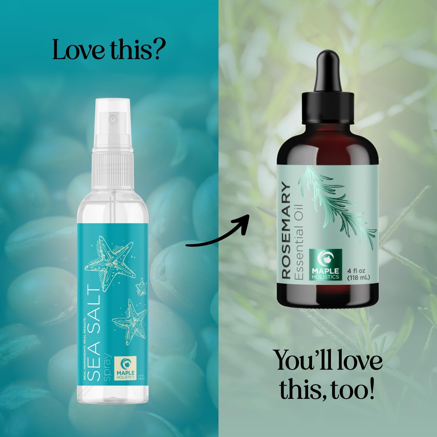 Maple Holistics Volumizing Sea Salt Spray – Beach Waves & Texture Booster