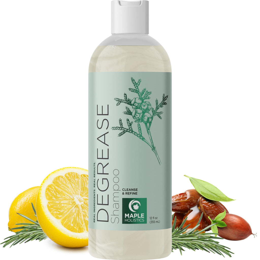 Maple Holistics Clarifying Shampoo for Oily Hair and Scalp | Deep Cleansing with Rosemary Oil | Vegan, Color Safe, Sulfate & Paraben Free (12 fl oz)