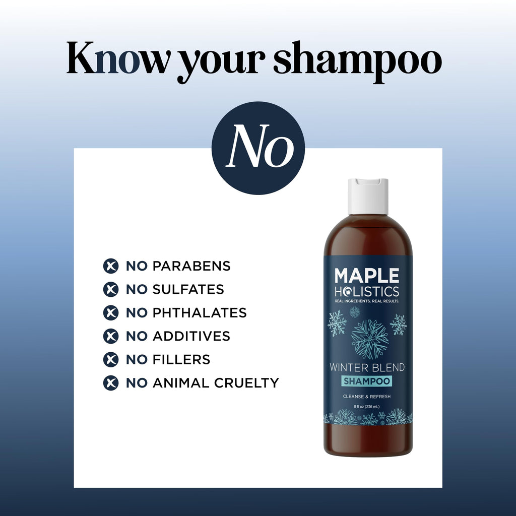Maple Holistics Sulfate-Free Hard Water Shampoo — Deep Clarifying & Hydrating