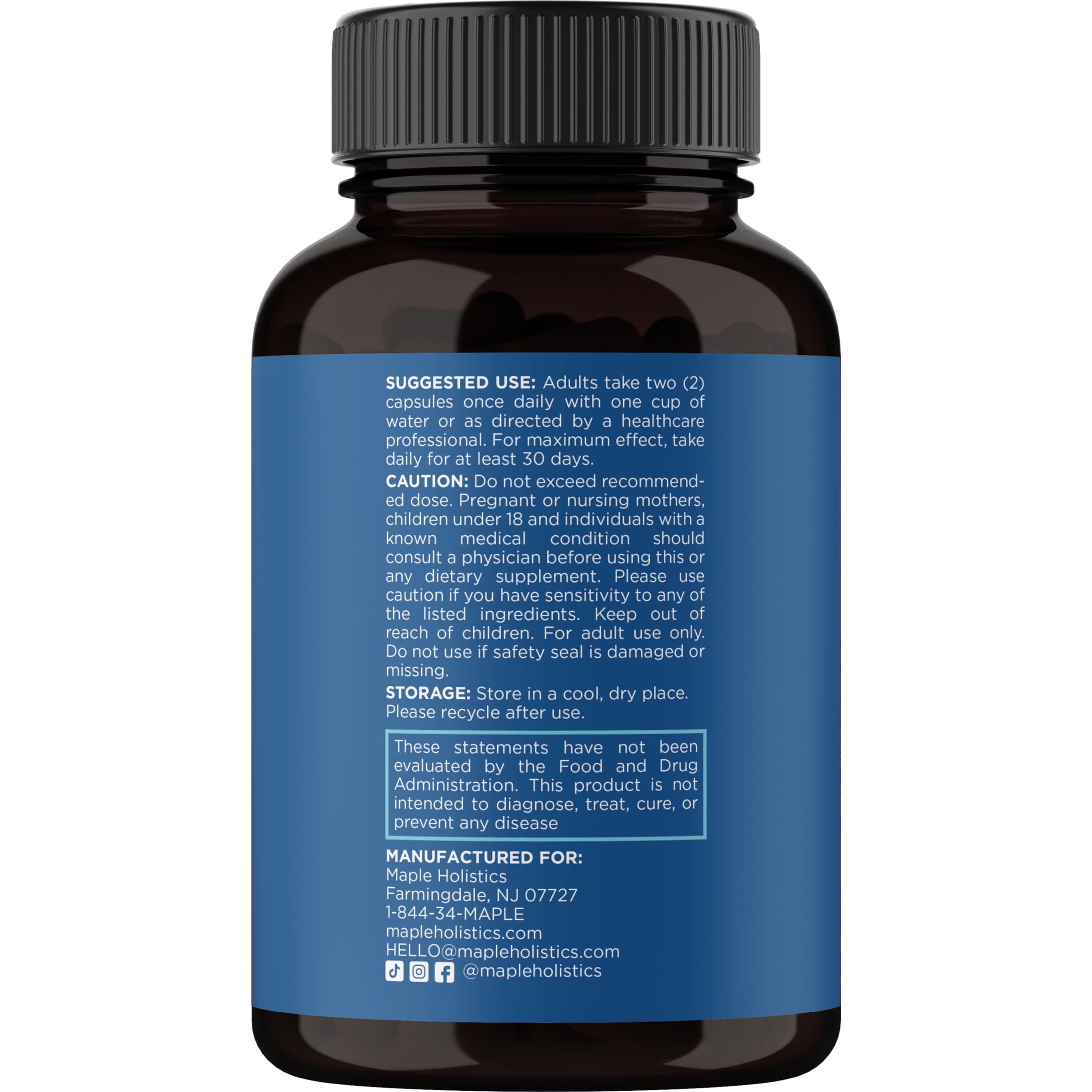 Maple Holistics Biotin 10000mcg & Collagen Hair Growth Supplement for Women & Men