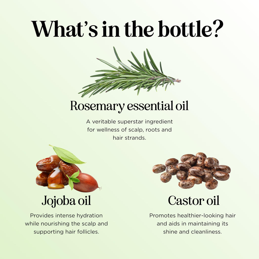 Maple Holistics Volumizing Rosemary Hair Oil Serum – Lightweight Scalp & Hair Moisturizer
