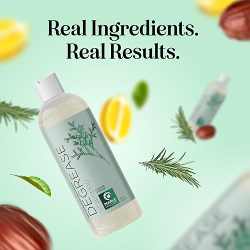Maple Holistics Clarifying Shampoo for Oily Hair and Scalp | Deep Cleansing with Rosemary Oil | Vegan, Color Safe, Sulfate & Paraben Free (12 fl oz)