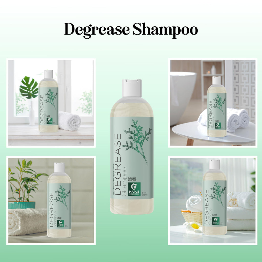 Maple Holistics Clarifying Shampoo for Oily Hair and Scalp | Deep Cleansing with Rosemary Oil | Vegan, Color Safe, Sulfate & Paraben Free (12 fl oz)