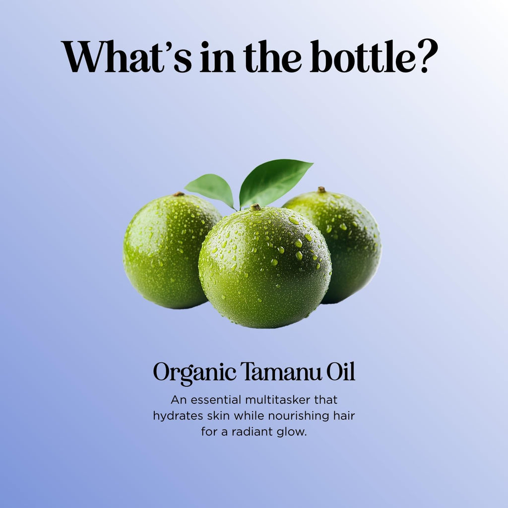 Maple Holistics 100% Pure Organic Tamanu Oil – Cold-Pressed, Virgin & Unrefined | Non-GMO, Vegan & Cruelty-Free (4 oz)