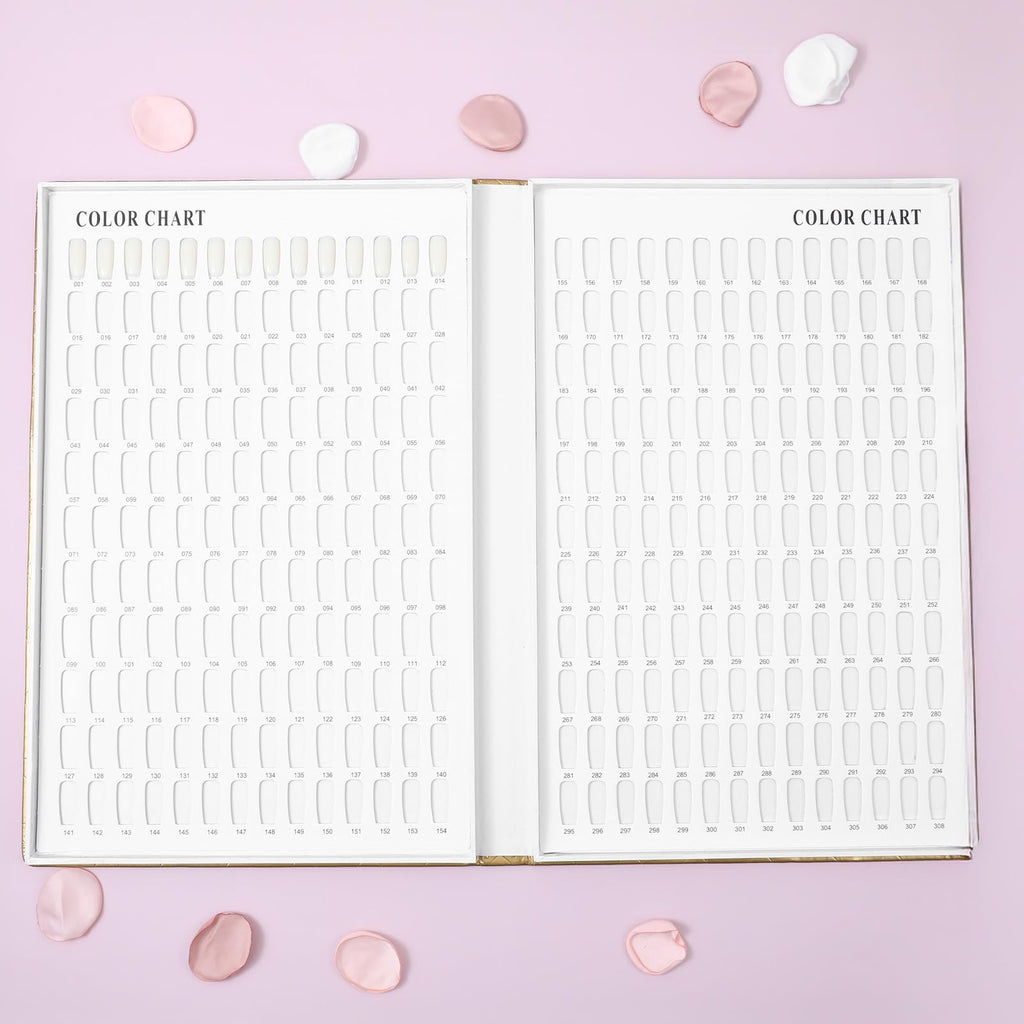 MAQUITA 308-Color Nail Swatch Book with 360 Tips – Portable Salon Display