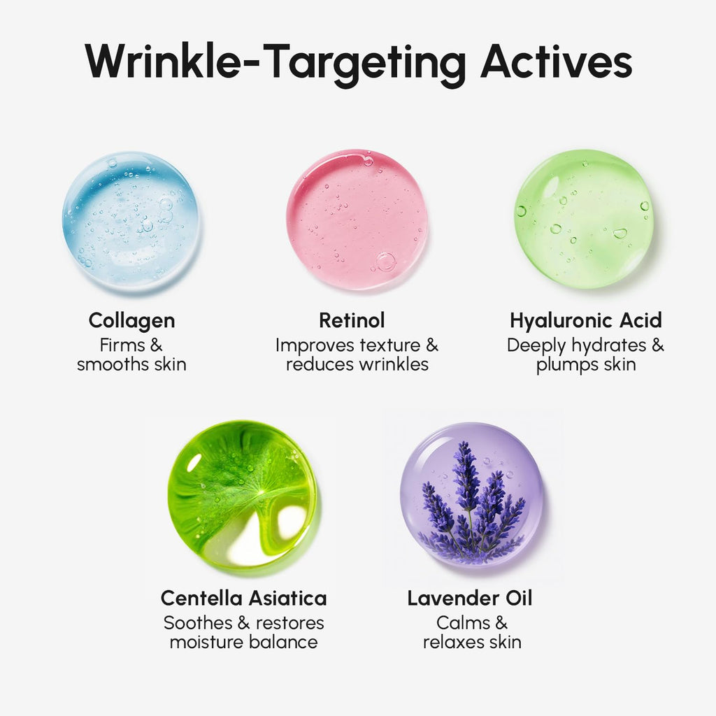 MAREE Forehead Wrinkle Patches – Collagen, Retinol & Hyaluronic Acid for 30-Minute Smoothing