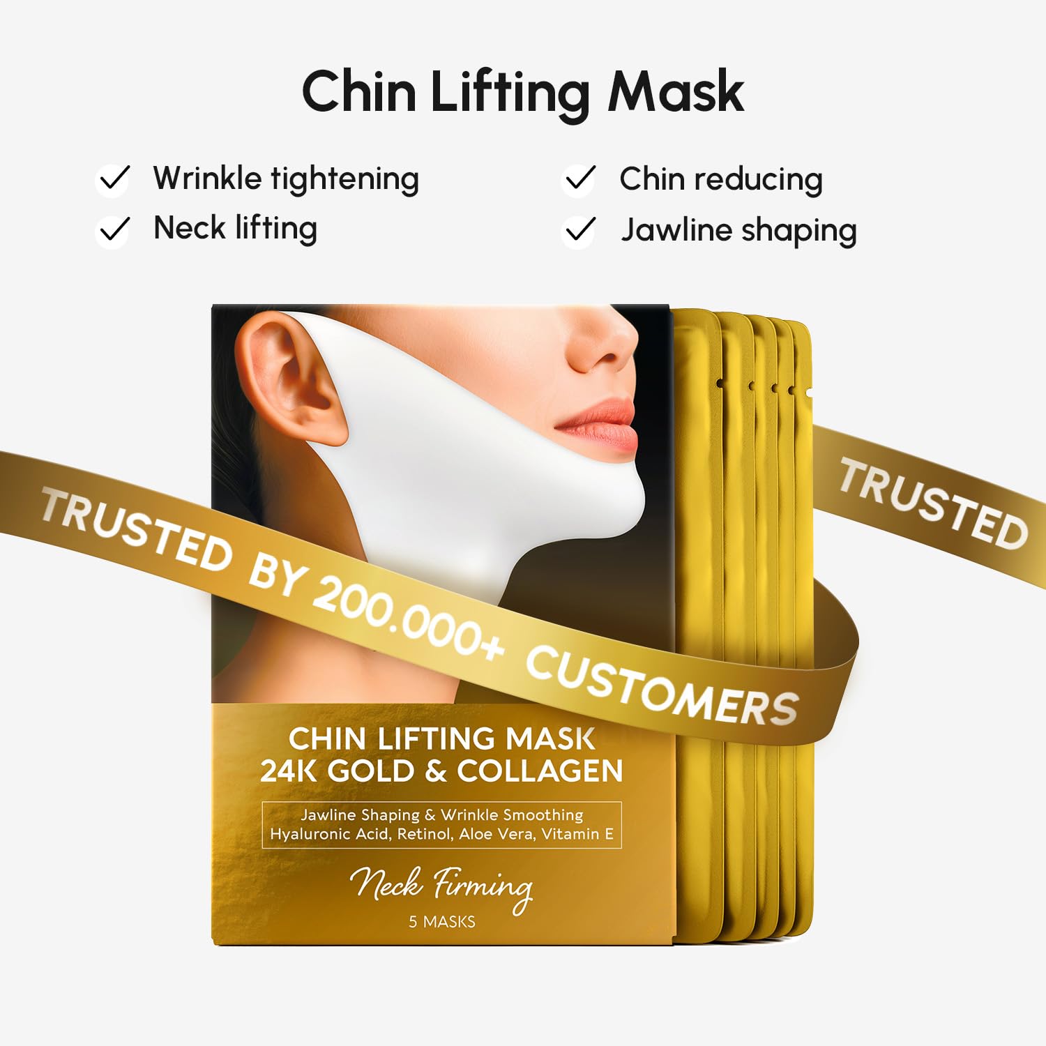 MAREE Forehead Wrinkle Patches – Collagen, Retinol & Hyaluronic Acid for 30-Minute Smoothing