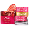 MAREE Lip Mask Overnight 2 Pack — Hydrating Lip Butter with Hyaluronic Acid & Collagen