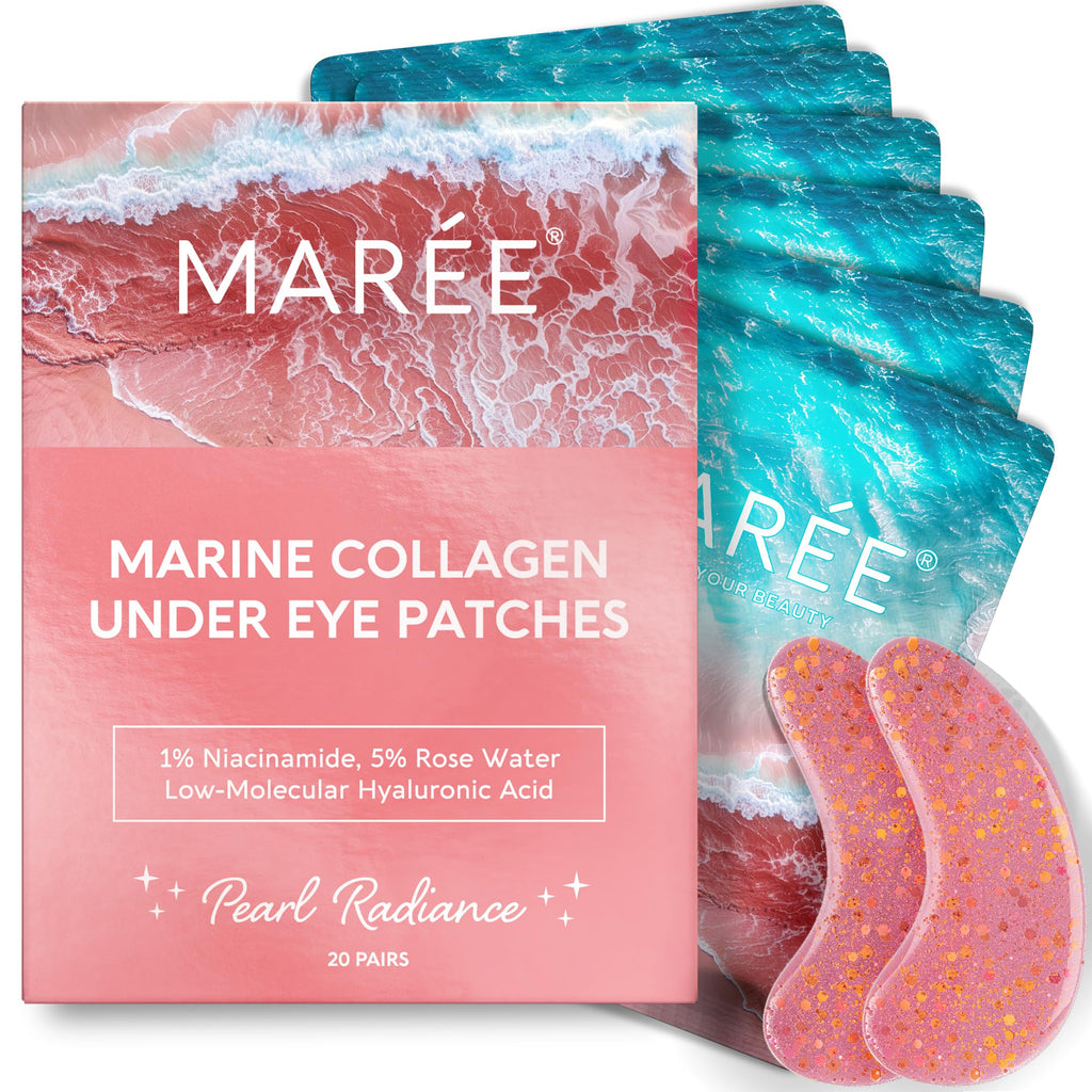 MAREE Pink Eye Gels – Hydrating Under-Eye Patches with Rose Water