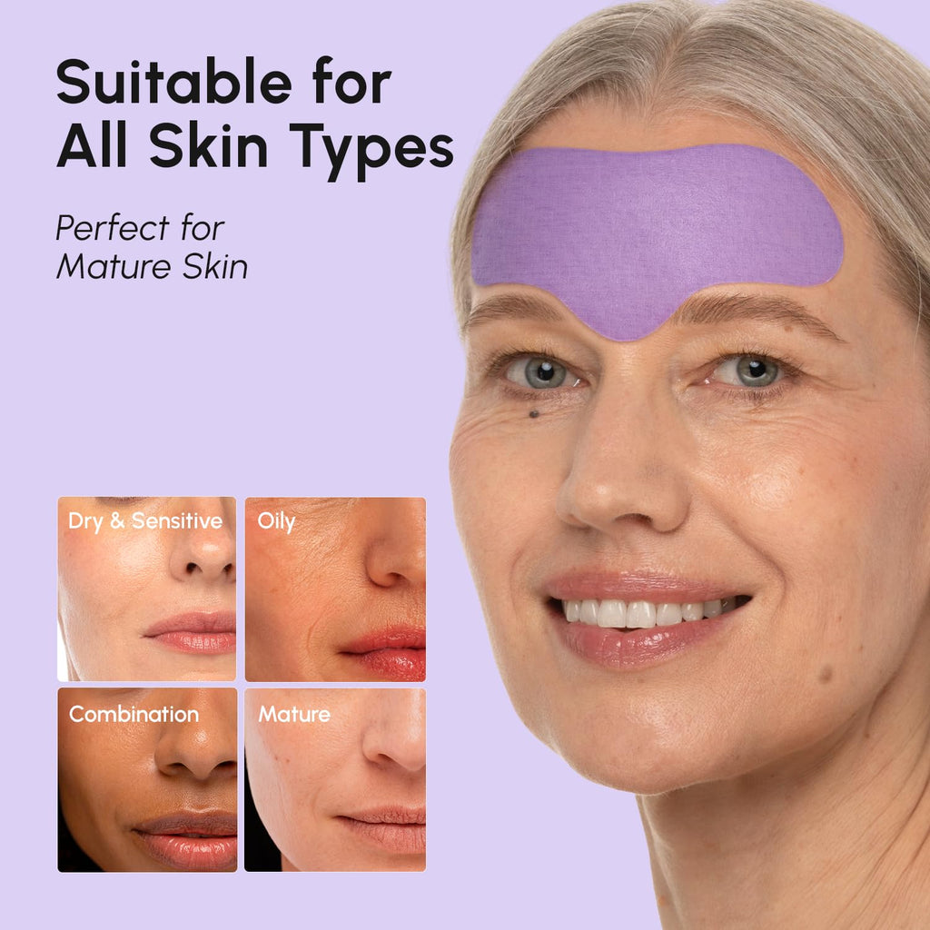 MAREE Forehead Wrinkle Patches – Collagen, Retinol & Hyaluronic Acid for 30-Minute Smoothing