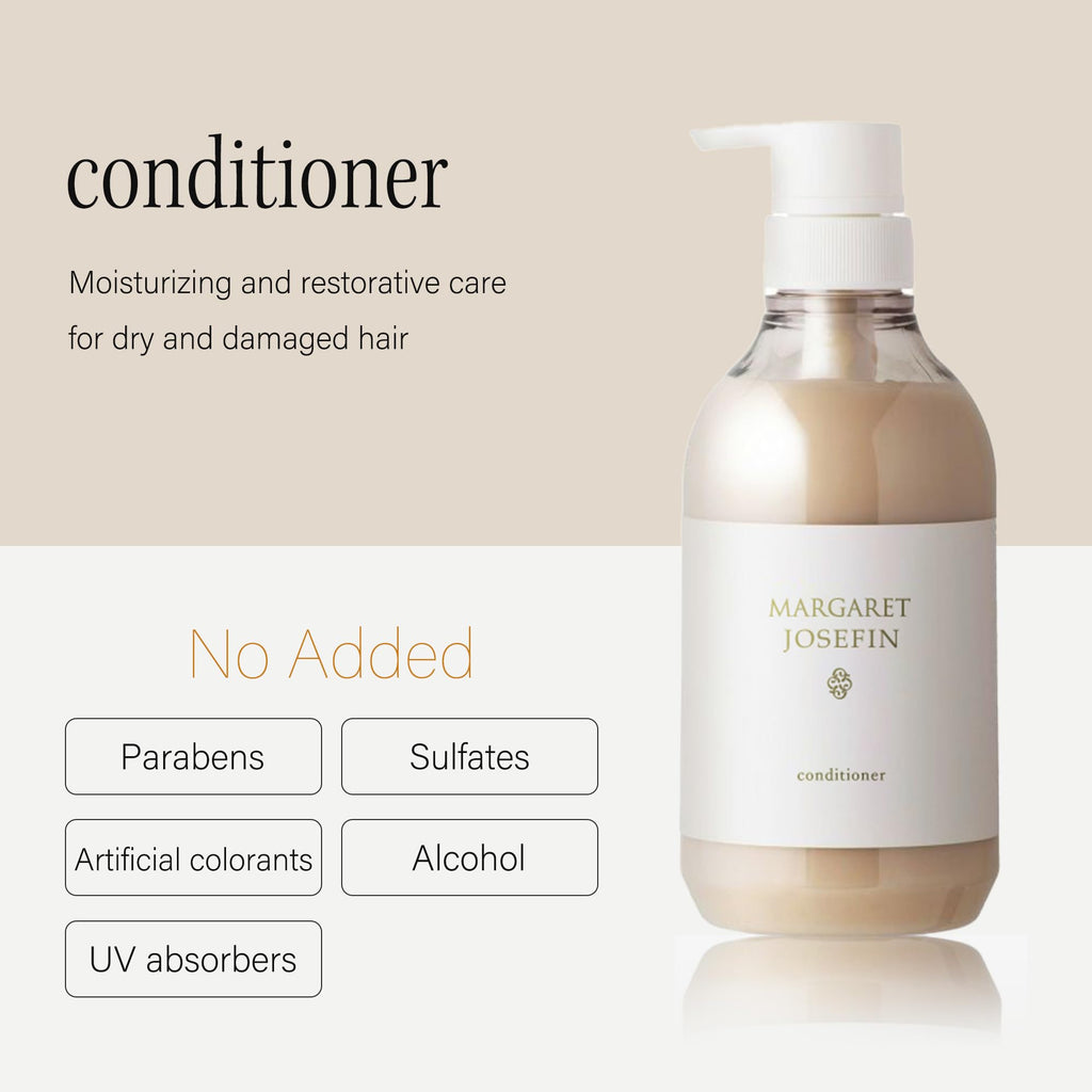 MARGARET JOSEFIN Japanese Conditioner – Sulfate Free, Gentle Moisture for Dry Hair | Green Tea Scent | 16.9 fl oz