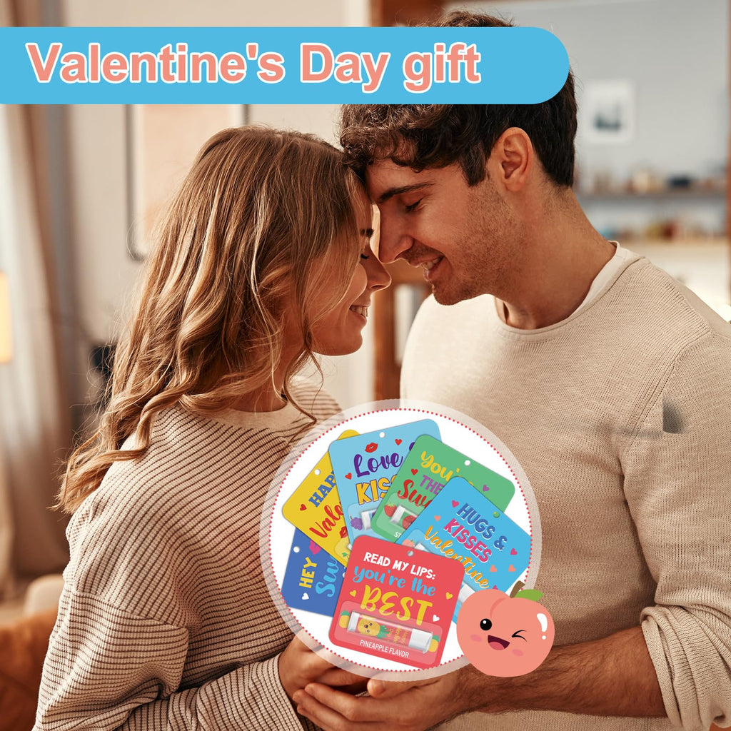 Marhpveua 24-Piece Fruity Lip Balm Gift Set Valentines Day Gifts