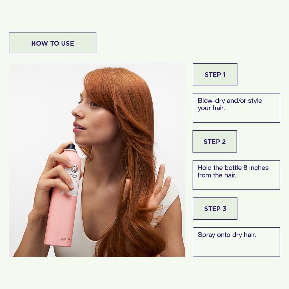Maria Nila Styling Spray 3.4 Fl Oz – Light Hold 2/5, Color Guard, Vegan