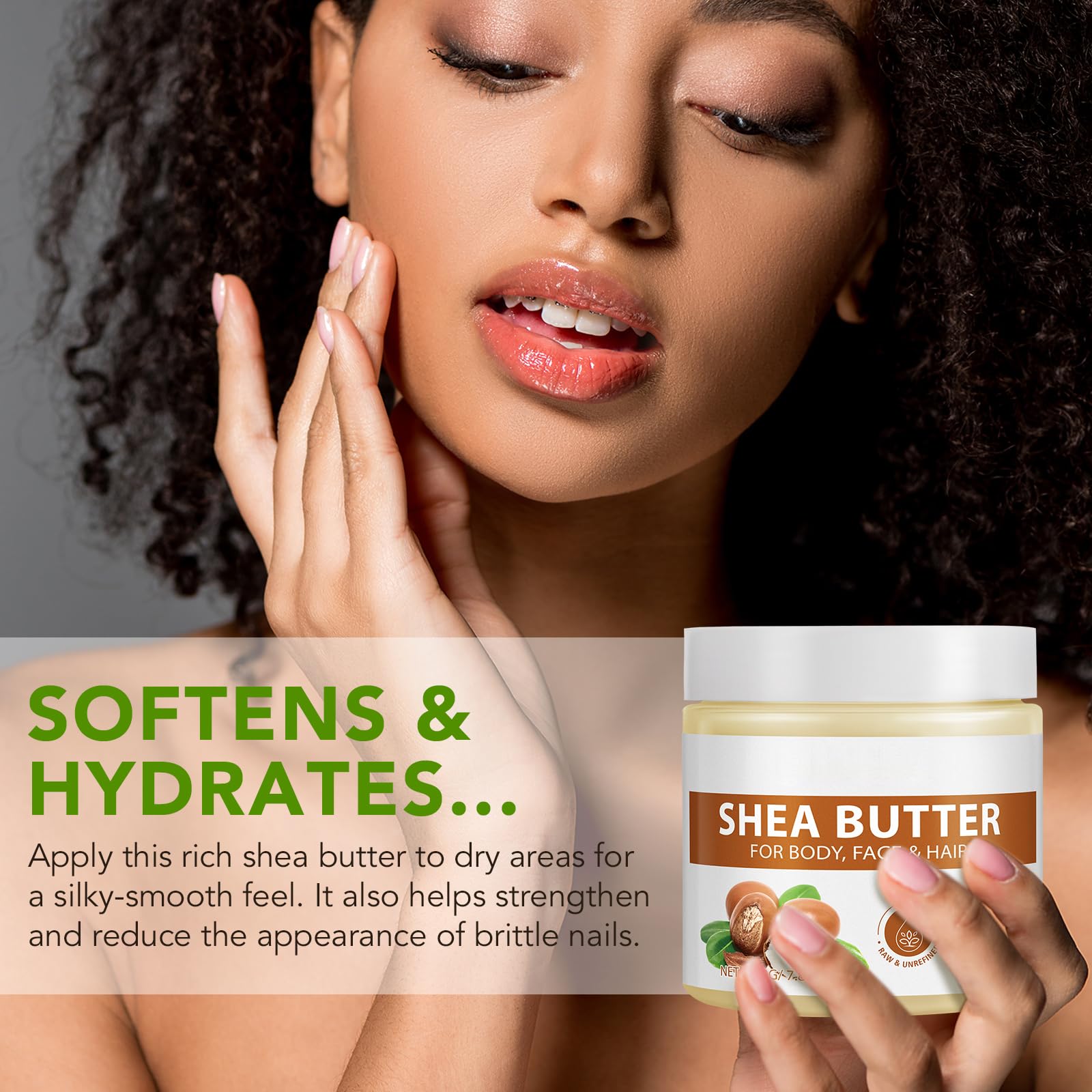 Mariayu Shea Butter Raw Organic — Deep Hydration for Skin & Hair, 7.8 oz