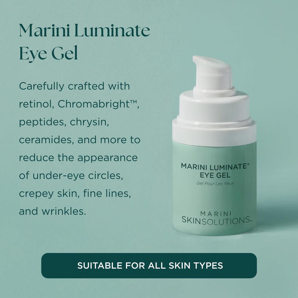 Marini SkinSolutions Luminate Eye Gel – Brighten Dark Circles & Smooth Eye Area