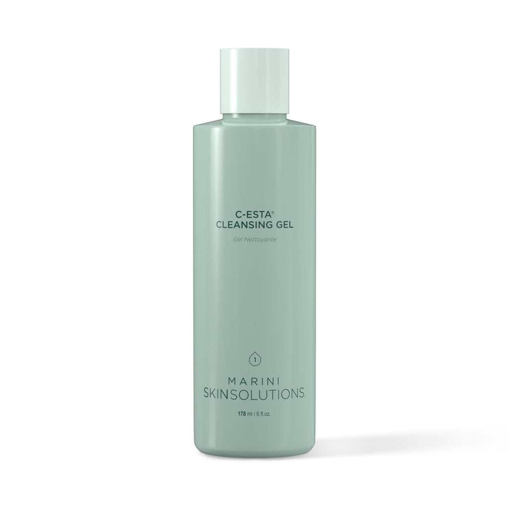 Marini SkinSolutions C-ESTA Vitamin C Cleansing Gel with DMAE – Mild, Cruelty-Free Facial Cleanser – Made in USA – 6 fl oz