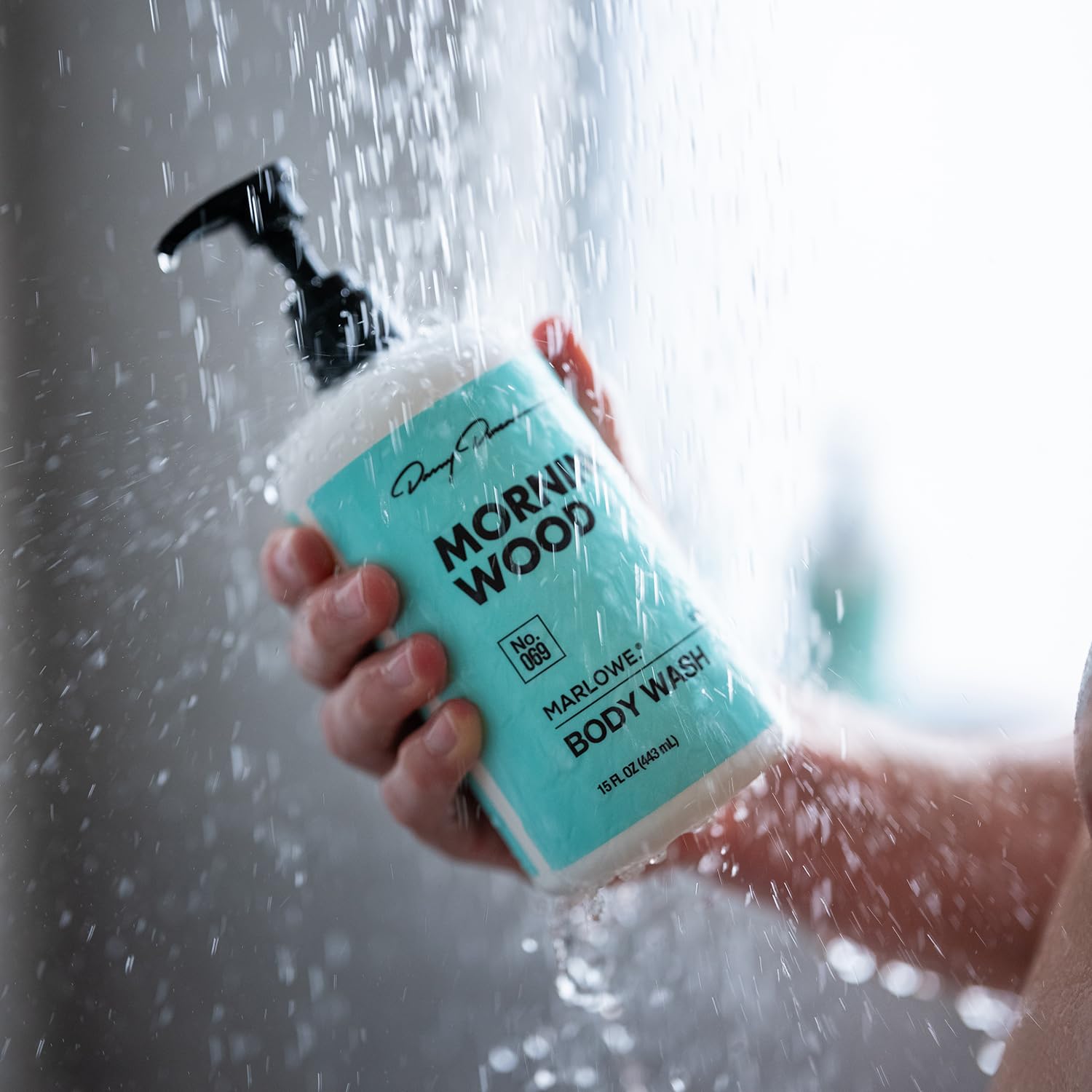 MARLOWE No. 069 Morning Wood Men's Body Wash – 15 oz | Willow Bark & Green Tea | Santal Scent