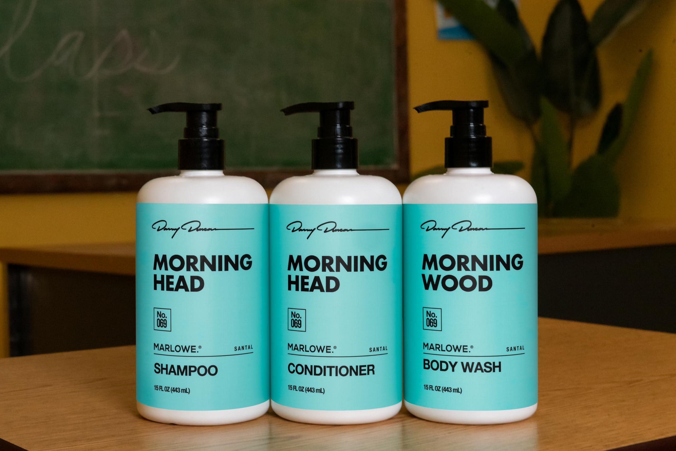 MARLOWE No. 069 Morning Wood Men's Body Wash – 15 oz | Willow Bark & Green Tea | Santal Scent