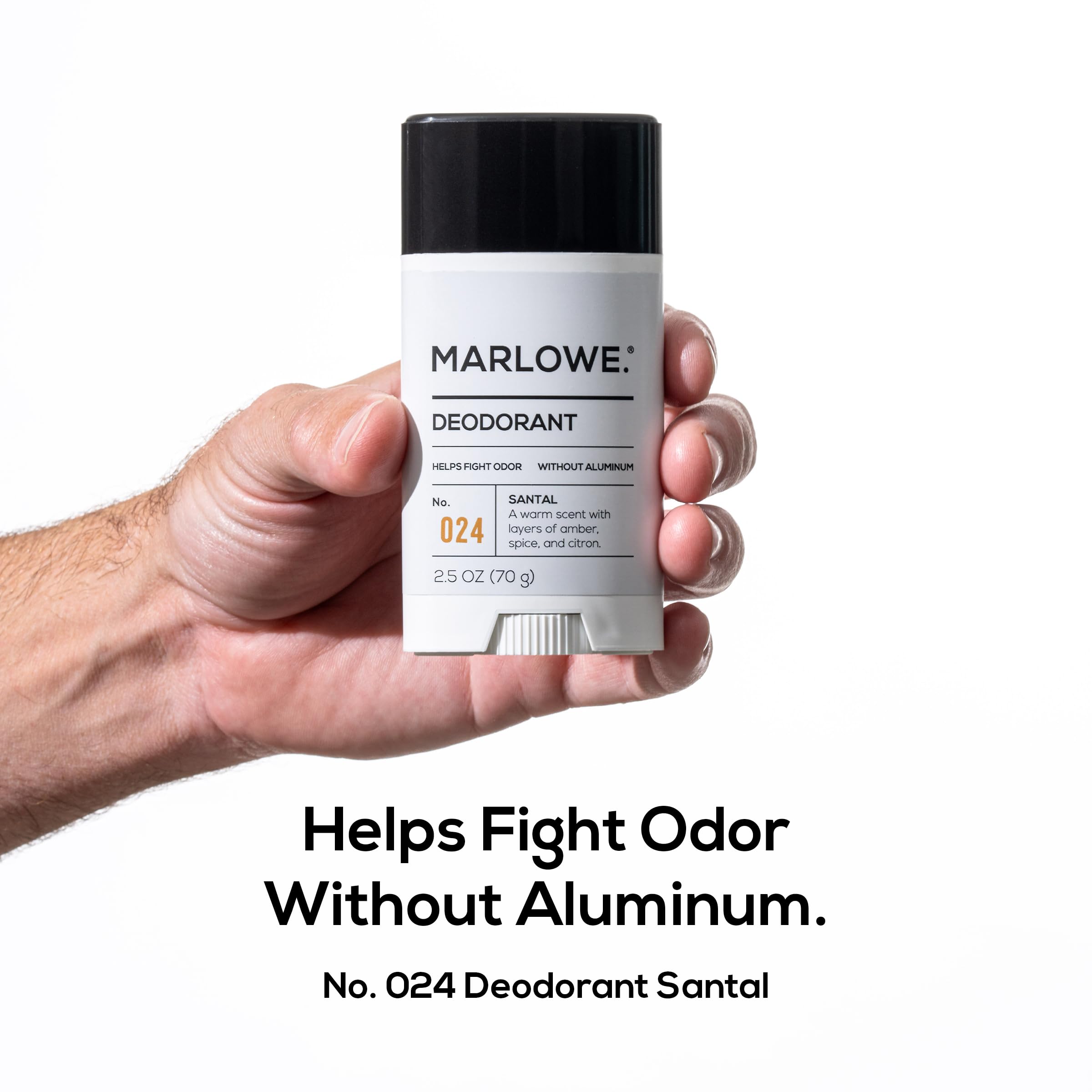 MARLOWE No.024 Mens Santal Deodorant 3-Pack – Aluminum-Free Natural Deodorant