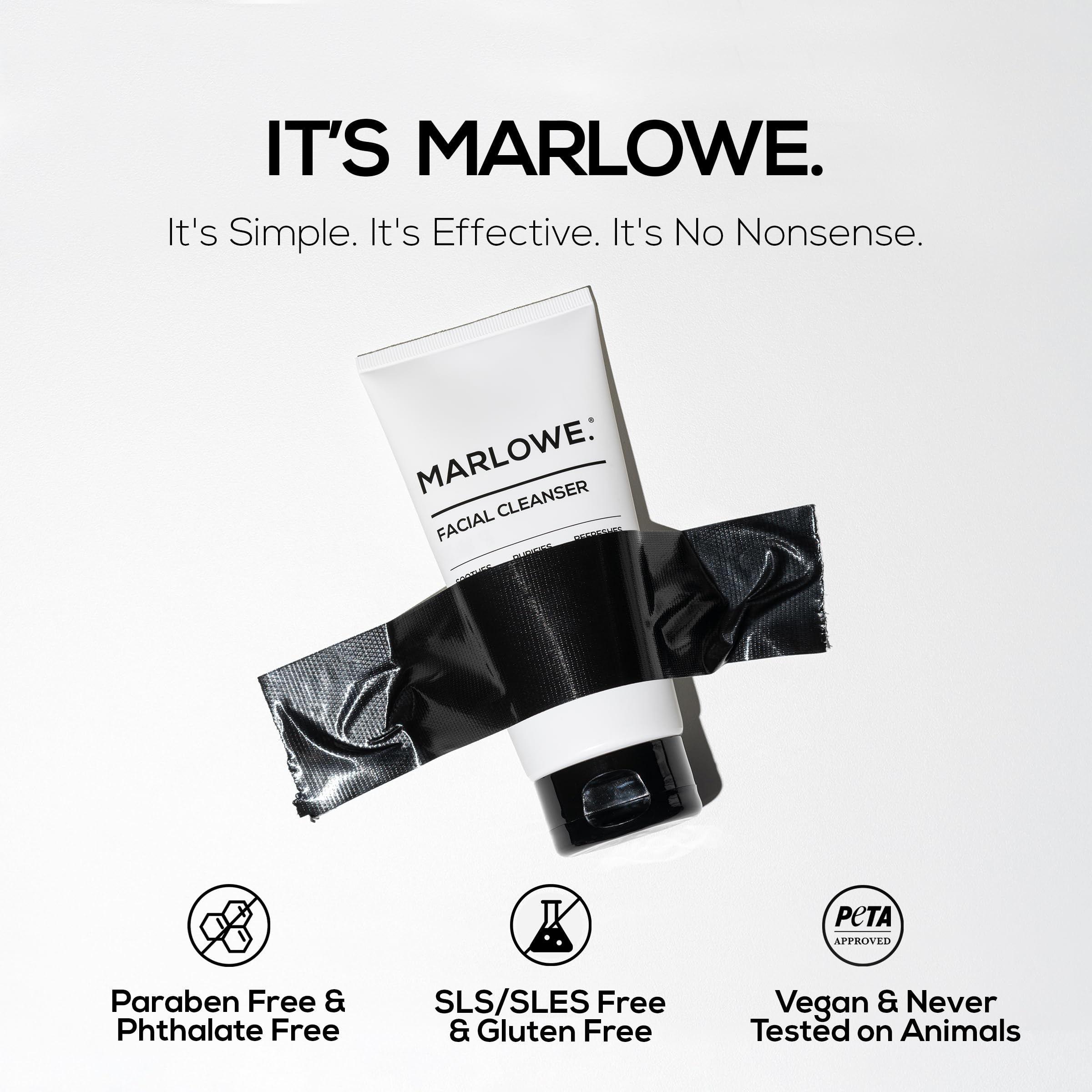 MARLOWE. No. 121 Facial Cleanser – Daily Men’s Face Wash with Natural Extracts & Antioxidants