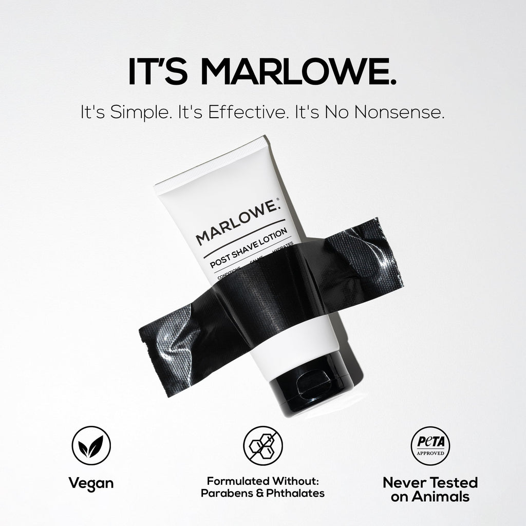 MARLOWE No. 144 Post Shave Lotion – Hydrates, Calms & Nourishes Skin, Aloe Citrus Scent (6 oz)