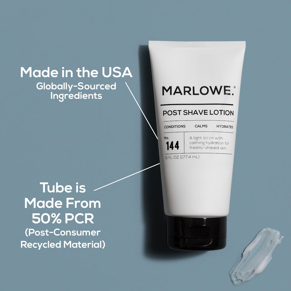 MARLOWE No. 144 Post Shave Lotion – Hydrates, Calms & Nourishes Skin, Aloe Citrus Scent (6 oz)