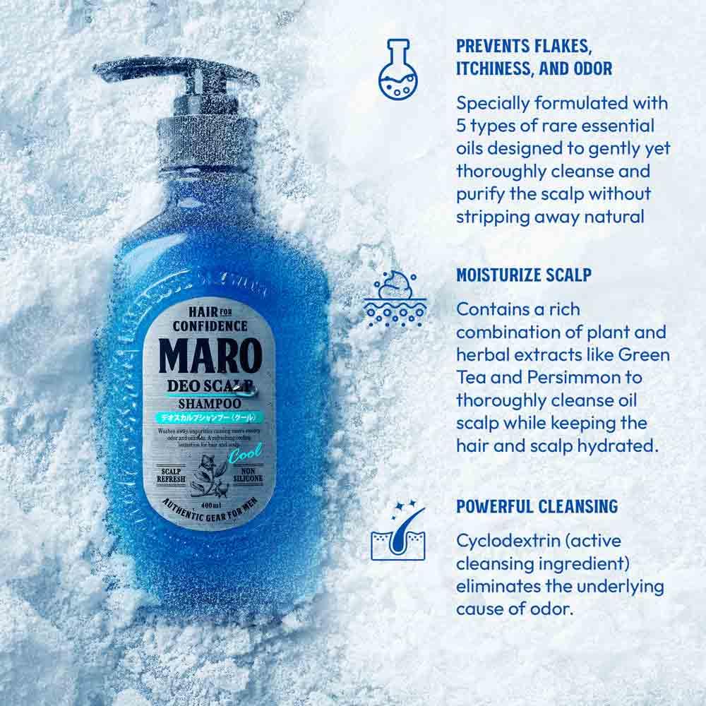 MARO Deo Scalp Shampoo 2-Pack – Soothing Cleanse, Odor at the Roots