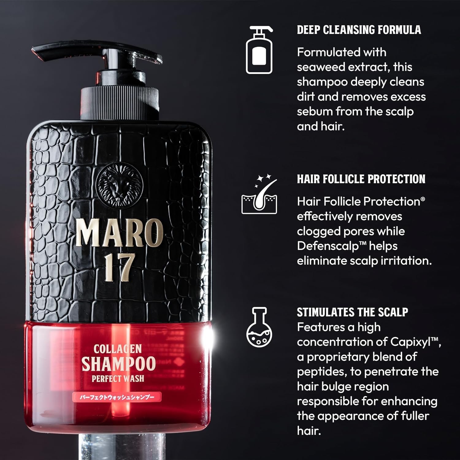 MARO17: Japan's #1 Collagen Shampoo & Conditioner Duo for Fuller, Hydrated Hair