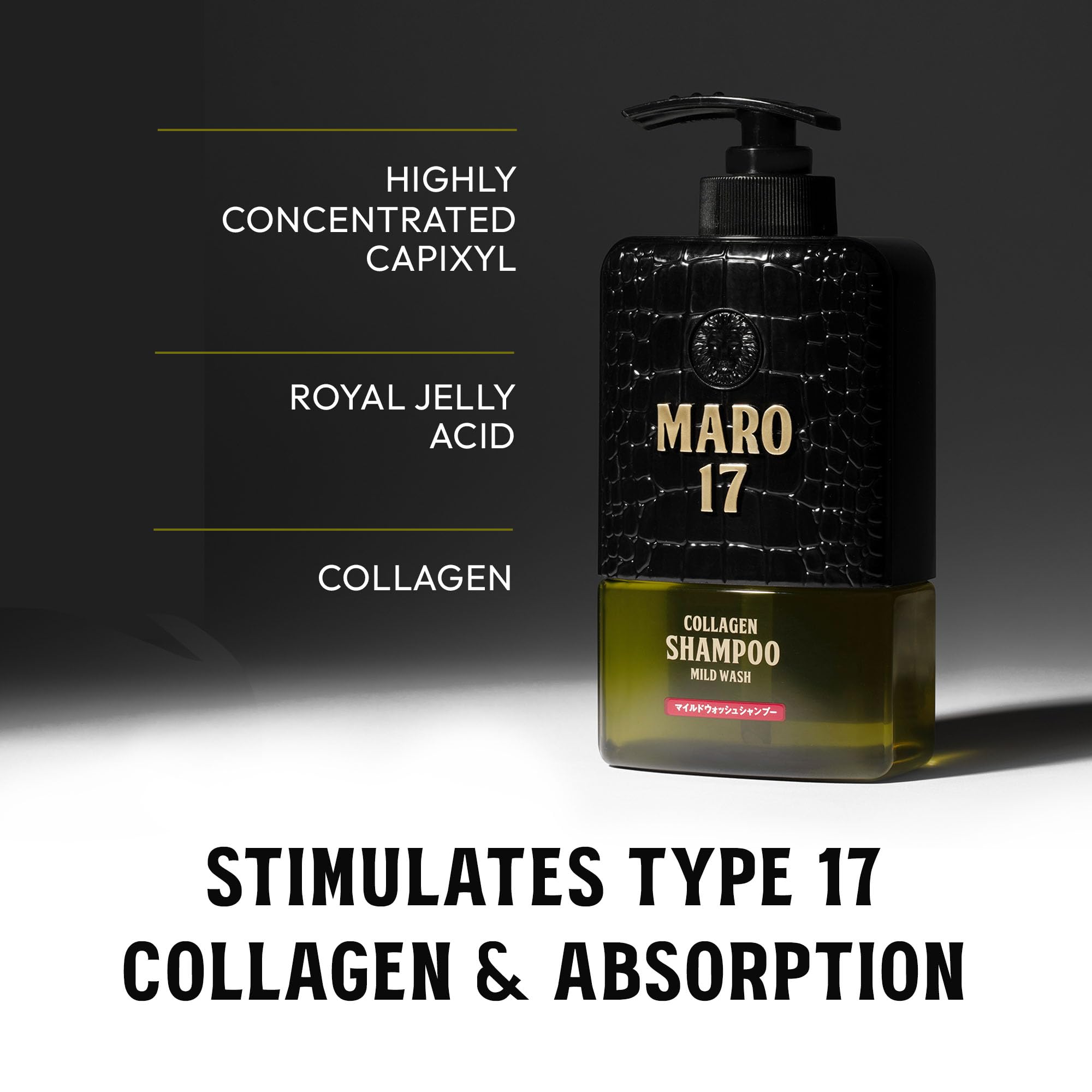 MARO17 Collagen Shampoo – Gentle Deep-Cleanse for Dandruff, Hydration & Collagen Support