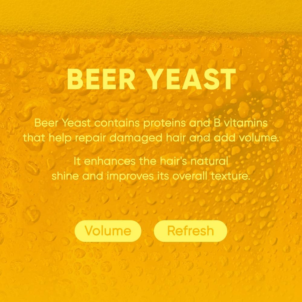 MARS MADE Beer Yeast Shampoo Bar 2.0 – Hydrating Solid Shampoo for Volume & Scalp Nourishment (120g)