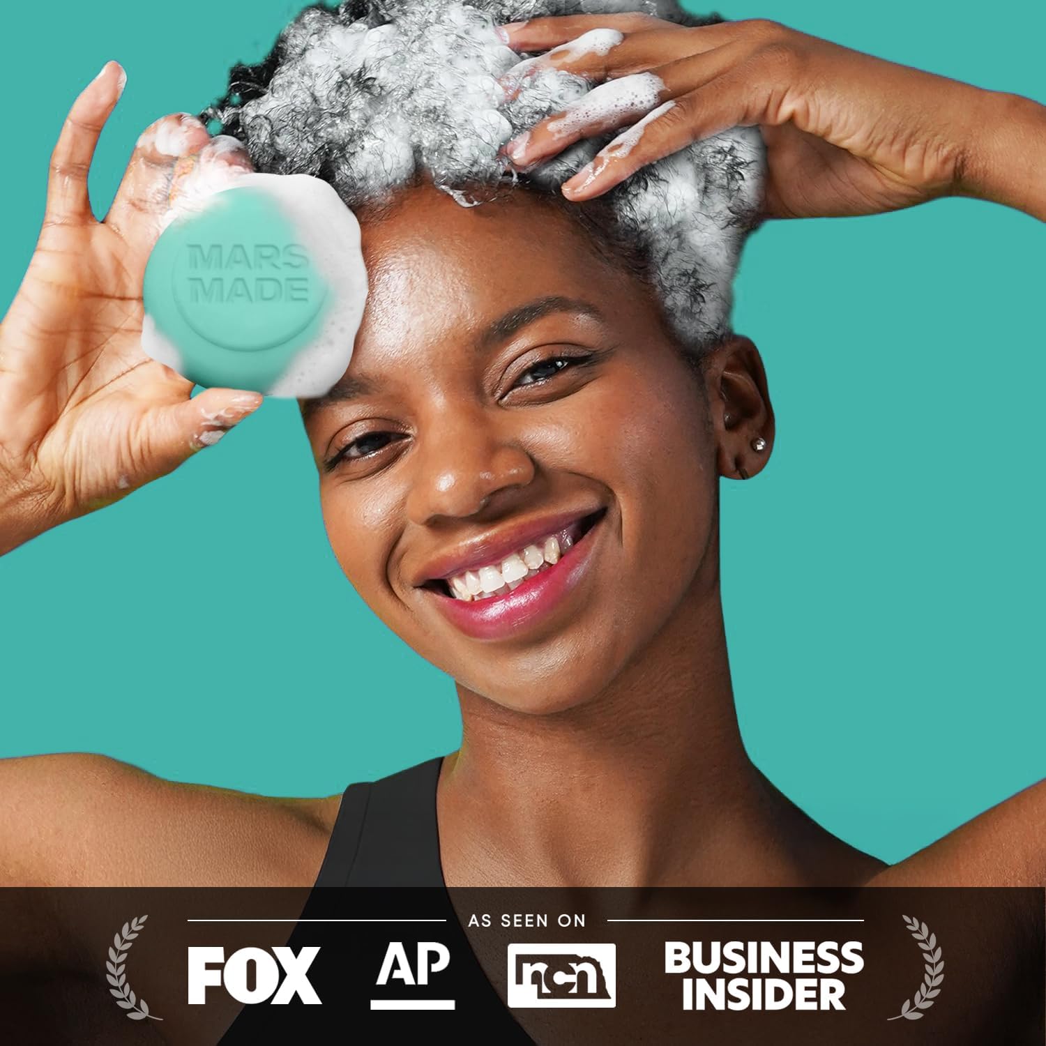 Mars Made Centella Shampoo Bar 2.0 – Hydrating Solid Shampoo for All Hair Types