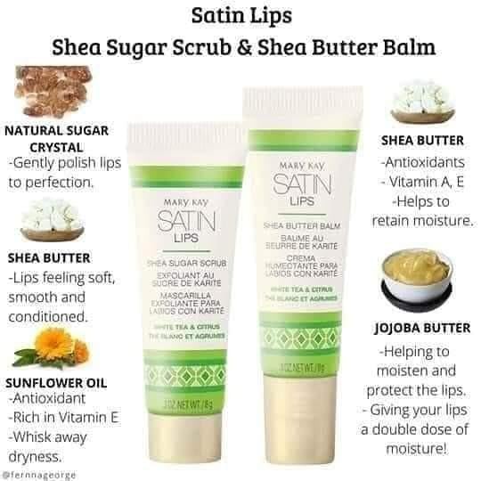 Mary Kay Satin Lips Set — Lip Mask-Scrub and Balm in 2 Steps