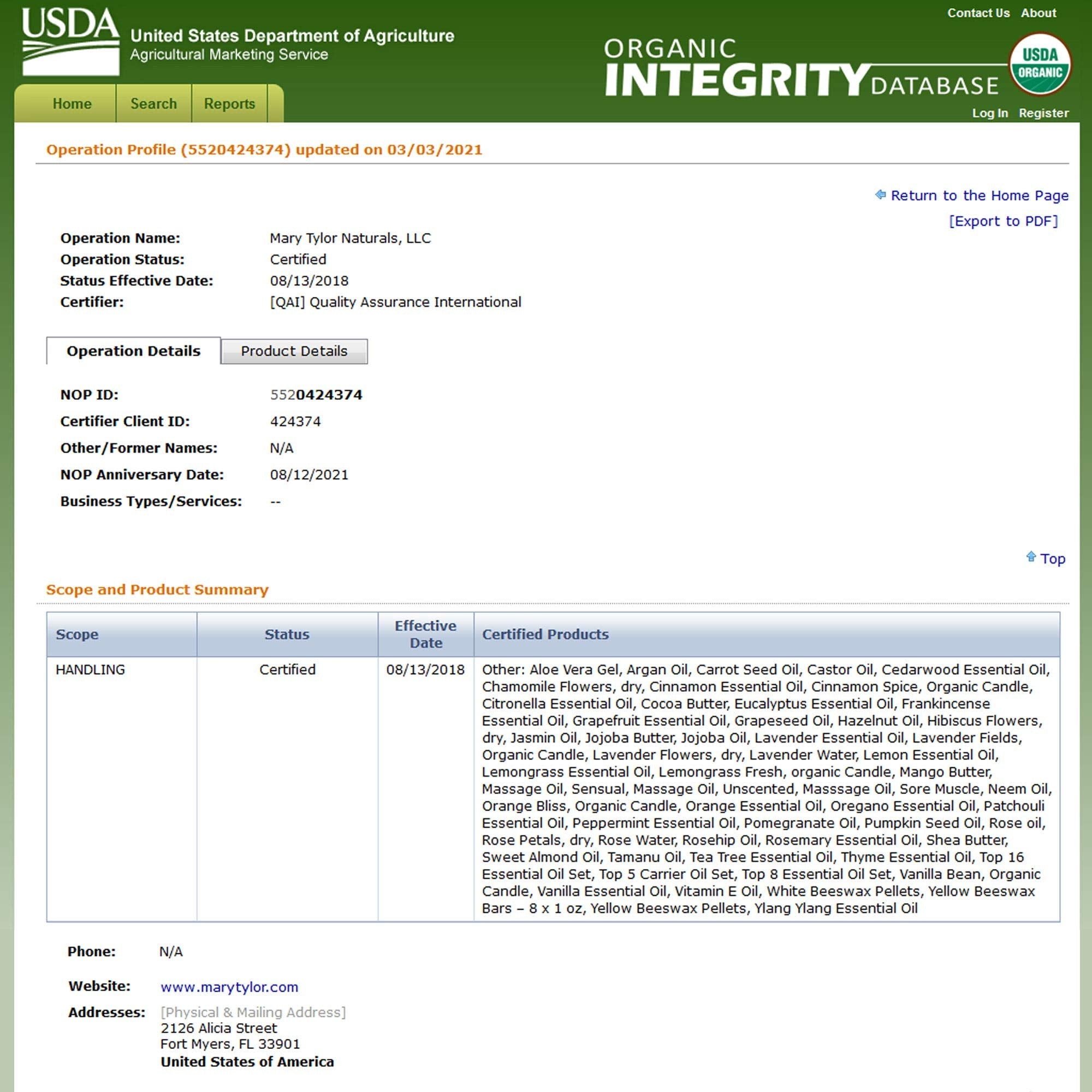 Mary Tylor Naturals Organic Castor Oil 16 oz – USDA Certified Organic, Cold Pressed, Hexane Free