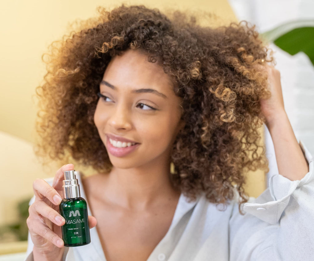 MASAMI Mekabu Hydrating Shine Serum – Travel Size, Vegan & Sulfate-Free