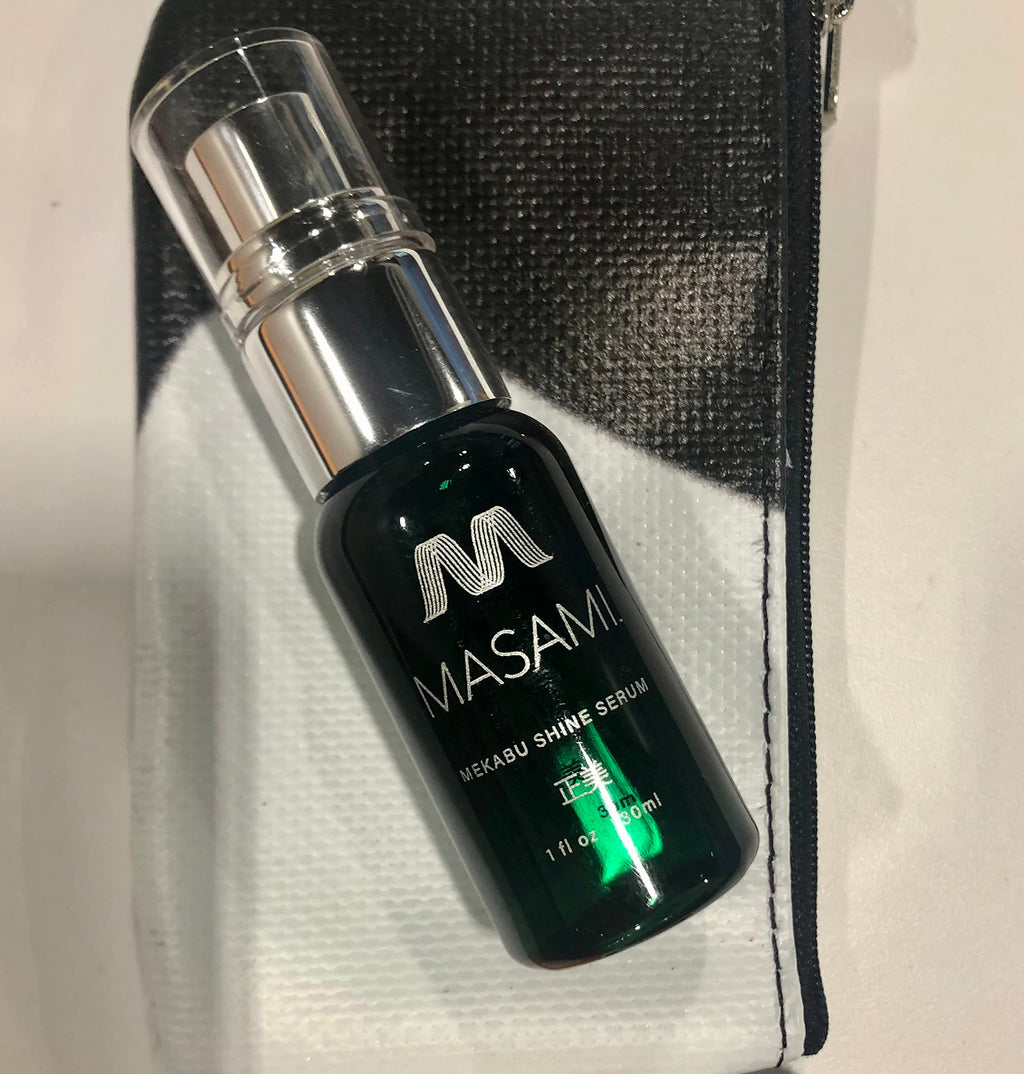 MASAMI Mekabu Hydrating Shine Serum – Travel Size, Vegan & Sulfate-Free