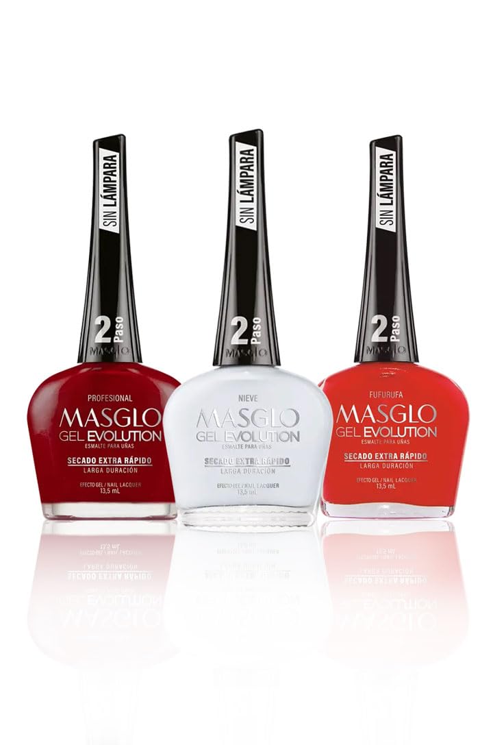 MASGLO Gel Evolution World of Love Set – 3 Nail Colors, No Lamp, Up to 12 Days