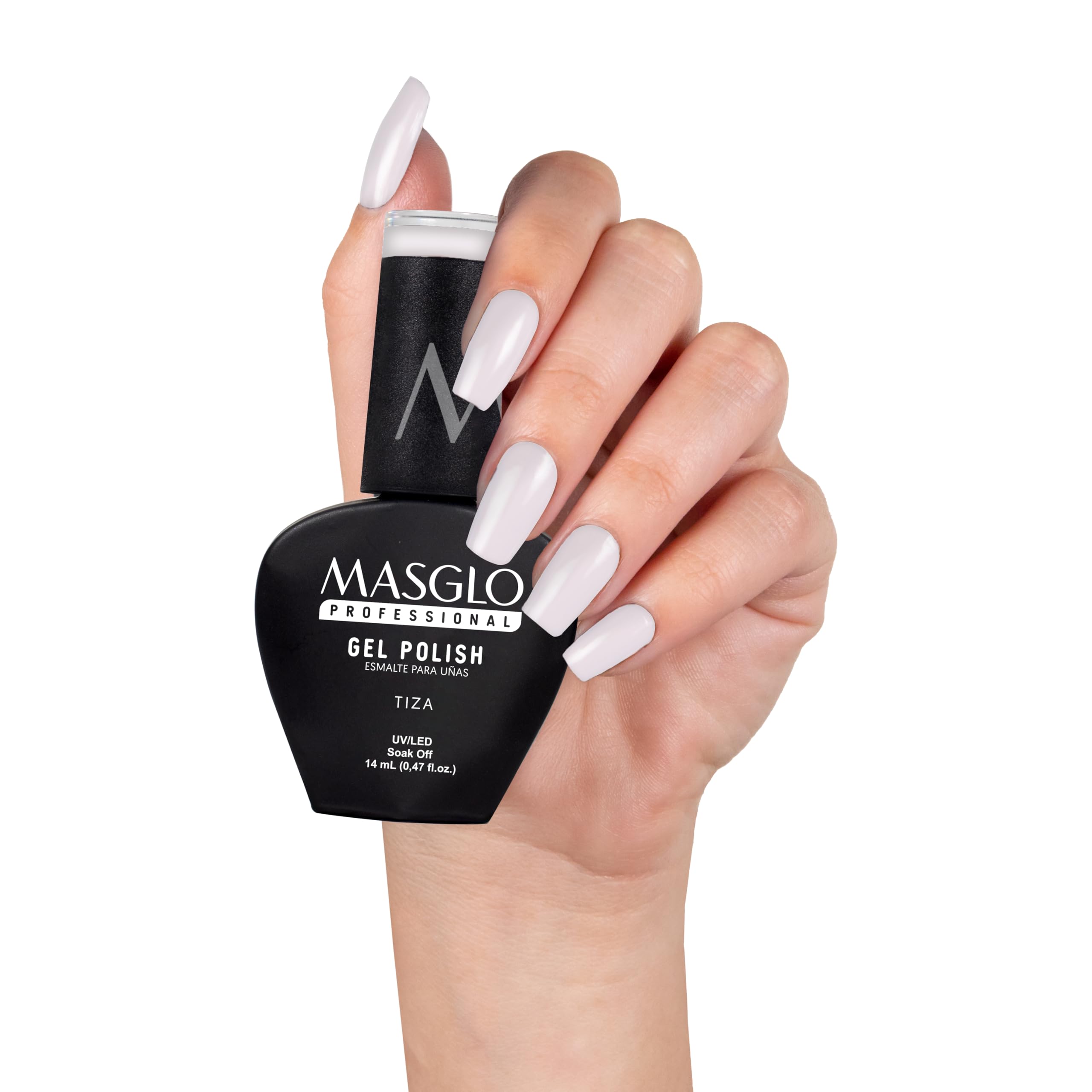 MASGLO Gel Polish High-Pigment Long-Lasting UV/LED Nail Color – Soak-Off Glossy Lacquer, 0.47 Oz