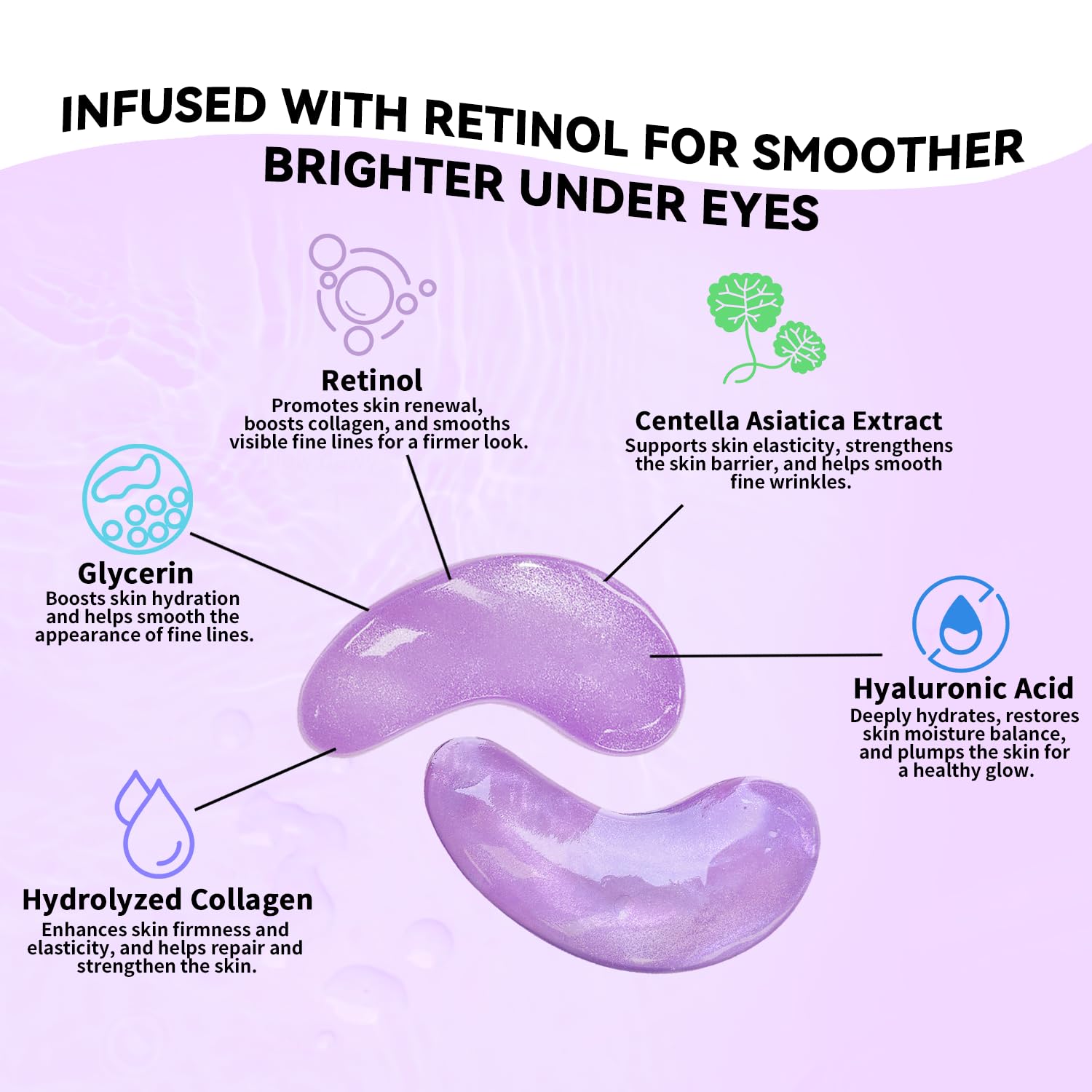 Maskiss Retinol Under Eye Patches (24 Pairs) – Firming, Hydration & Brightening