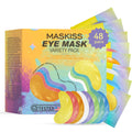 Maskiss Under Eye Patches Variety Pack (48 Pairs) – 8 Colors, 6 Pairs Each, Vegan Skincare Gift
